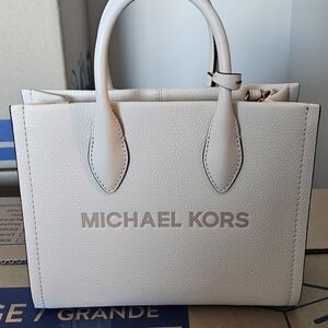 Never Used Michael Kors Cream Satchel Bag